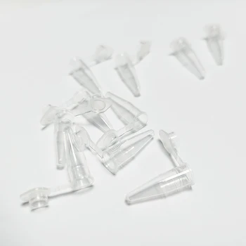 medical consumables factory supply flat cover 0.2ml pcr tube single pcs disposable plastic lab pcr reaction PCR tubes