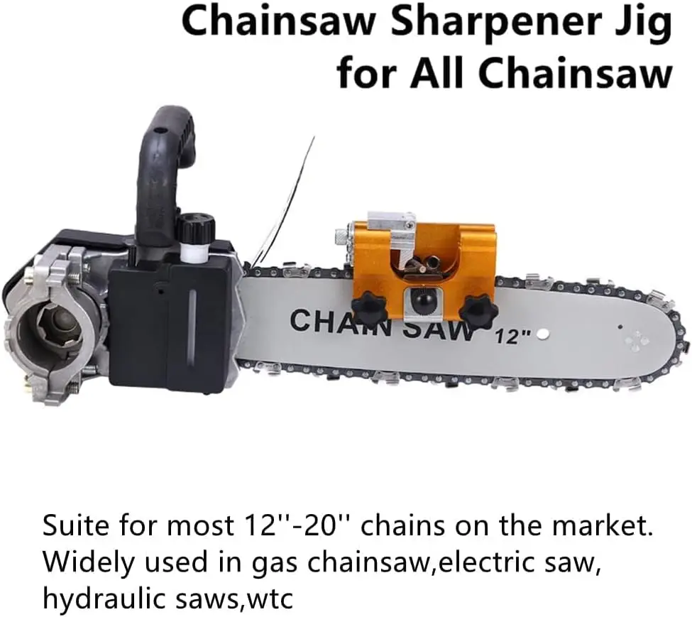 Saw Blade Sharpening Portable Machine Circular Chain Grinder Chain Clip Abrasive Tools Sharpening Jig Chain Saw Grinder