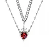 Cristal rouge acier