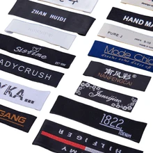Best Price Fashion Bags Tags Factory Customization Brand Name Sewn-In Washing Woven Clothing Labels