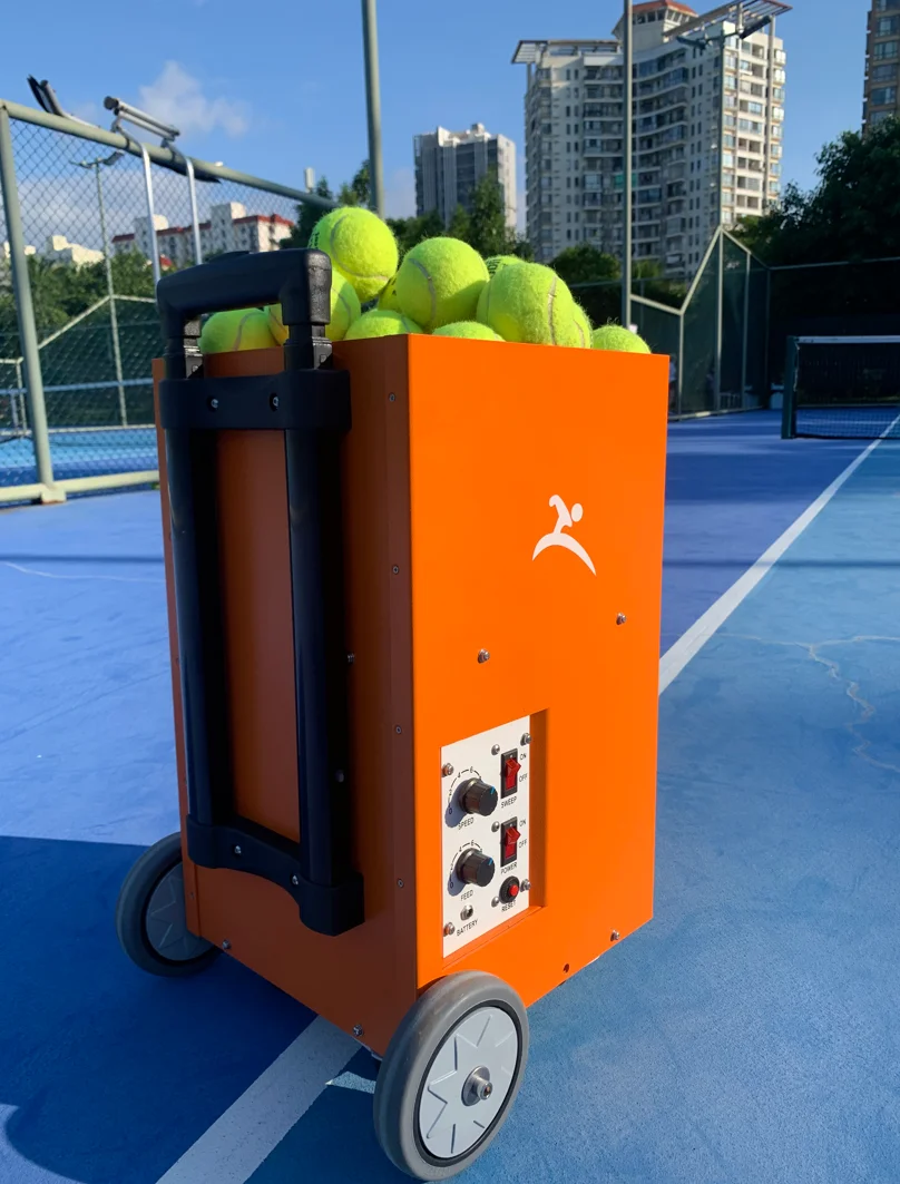 Educational Service Robot Tennis Serve Machine Smart Auto Tennis Ball