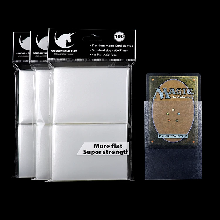 600 Count Tournament Grade Clear Matte Card Sleeves Standard Sizes Game Card  Protective Sleeves Heat-Sealed Moisture-Proof Card| Alibaba.com