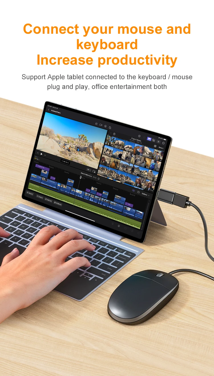 Type C To USB 3.0 Adapter For IPhone 15 - OTG Camera Connection With Charging - 10Gbps Data Sync