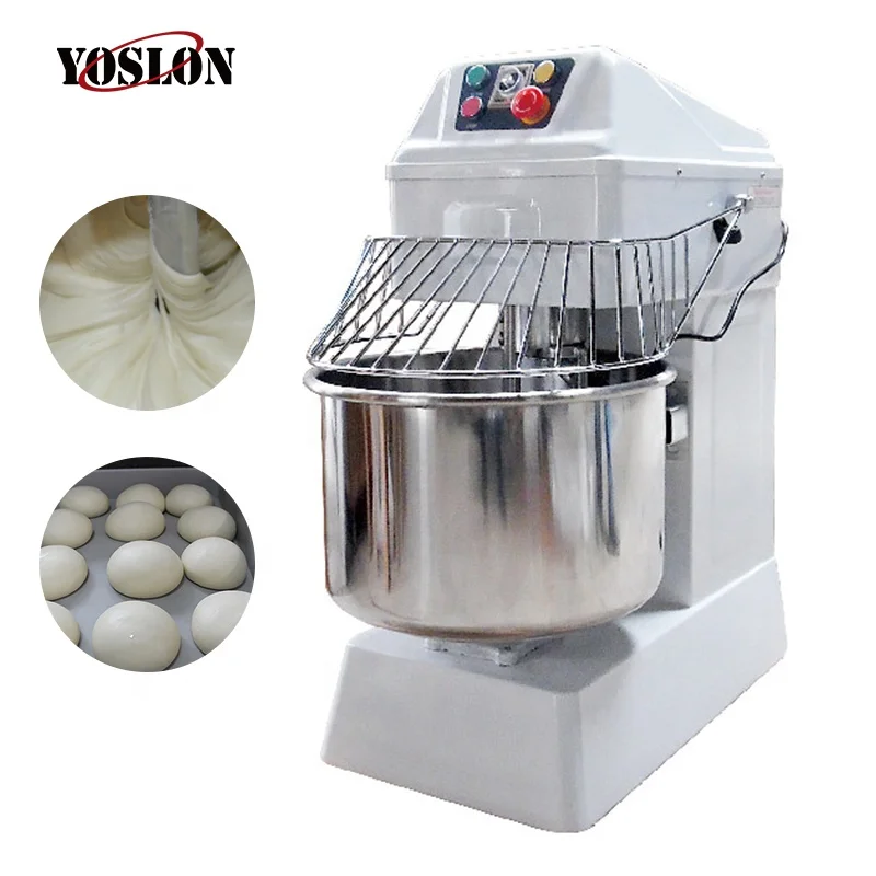 Mesin Pengaduk Roti 60L Pabrikan, Mixer Elektrik 25Kg Mesin Pengaduk Adonan  Spiral/