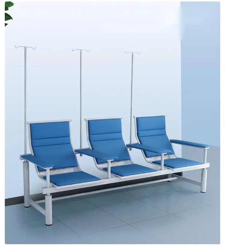 NEWOUYA Half Lying Infusion Portable Hospital Recliner Chair Bed, Hospital Equipment Height Adjustable