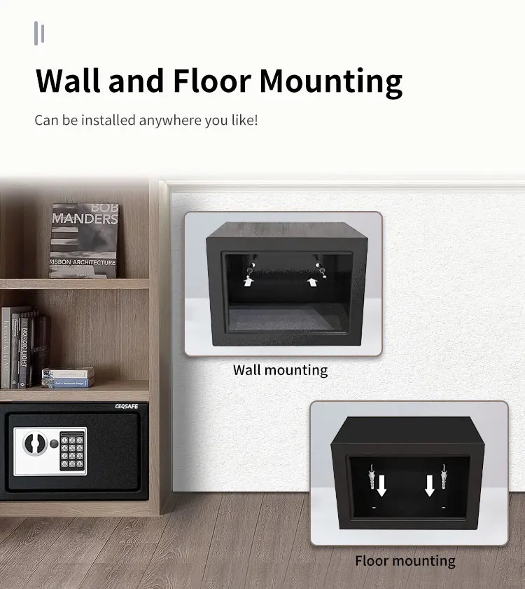 CEQSAFE 2025 Hot Selling Smart Electronic Digital Security Locks Mini Safe Box manufacture