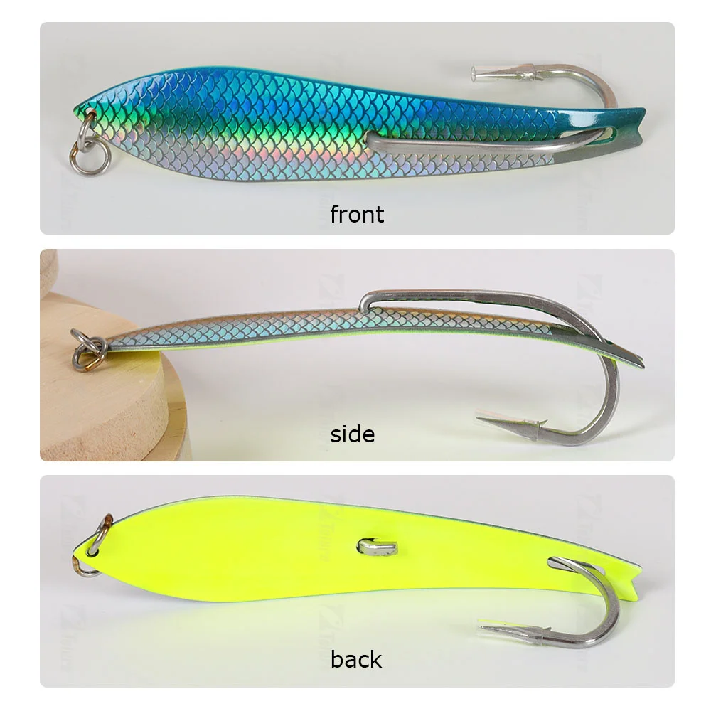 Trolling Spoon Drone OEM Spoon Scale Laser Stainless Steel Metal Spoon Lures Fishing Tackle