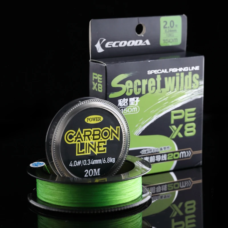ECOODA Secret Wilds X8  PE  Line Fresh and Sea Fishing Line 150M with Additional 20m Leader Line