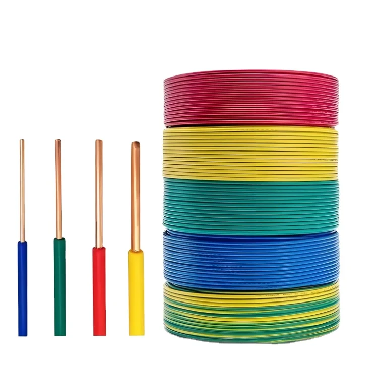 Copper wire and cable home furnishing 1.5mm 2mm 2.5mmflame retardant multi-stranded soft wire for home use H05V-U/H07V-U