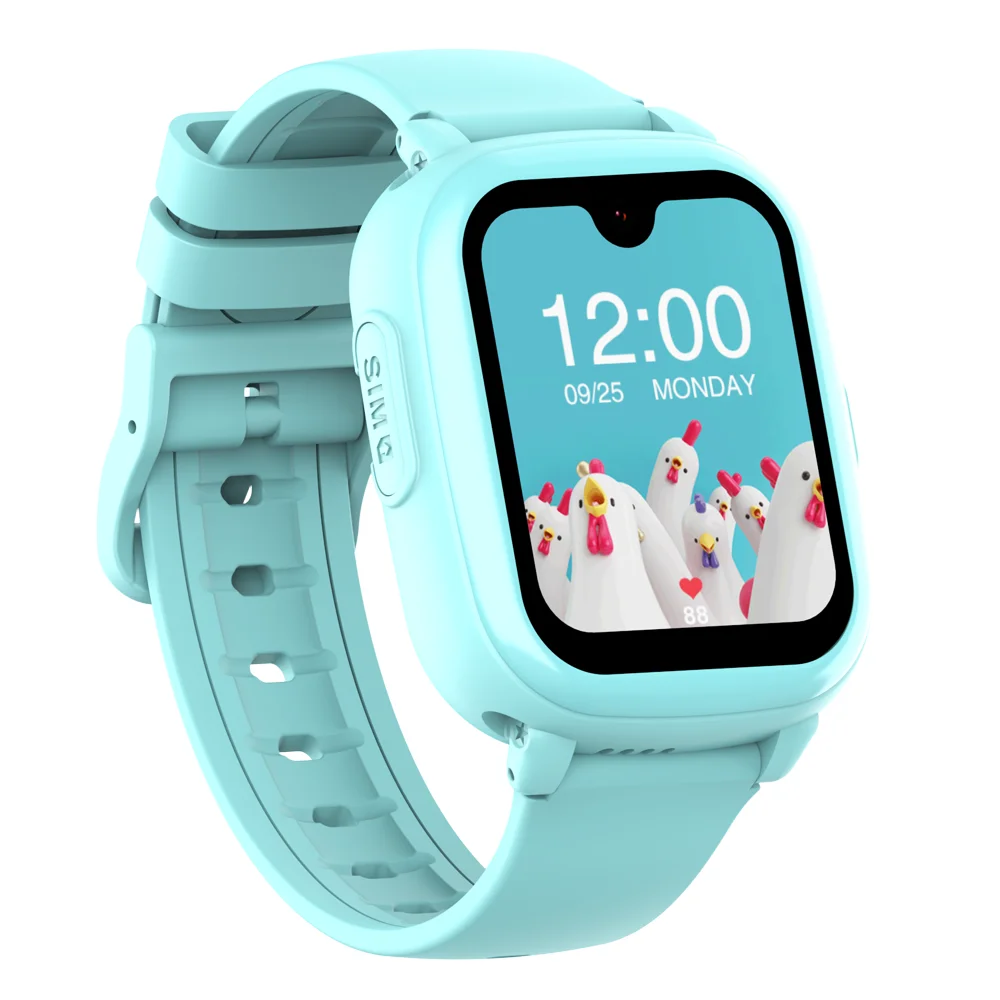 2024 Wholesale AMOLED GPS Smart Watch for Kids SOS Video Call Voice Chat Android 8.1 Setracker2 APP Big Screen Smart Watch 4G