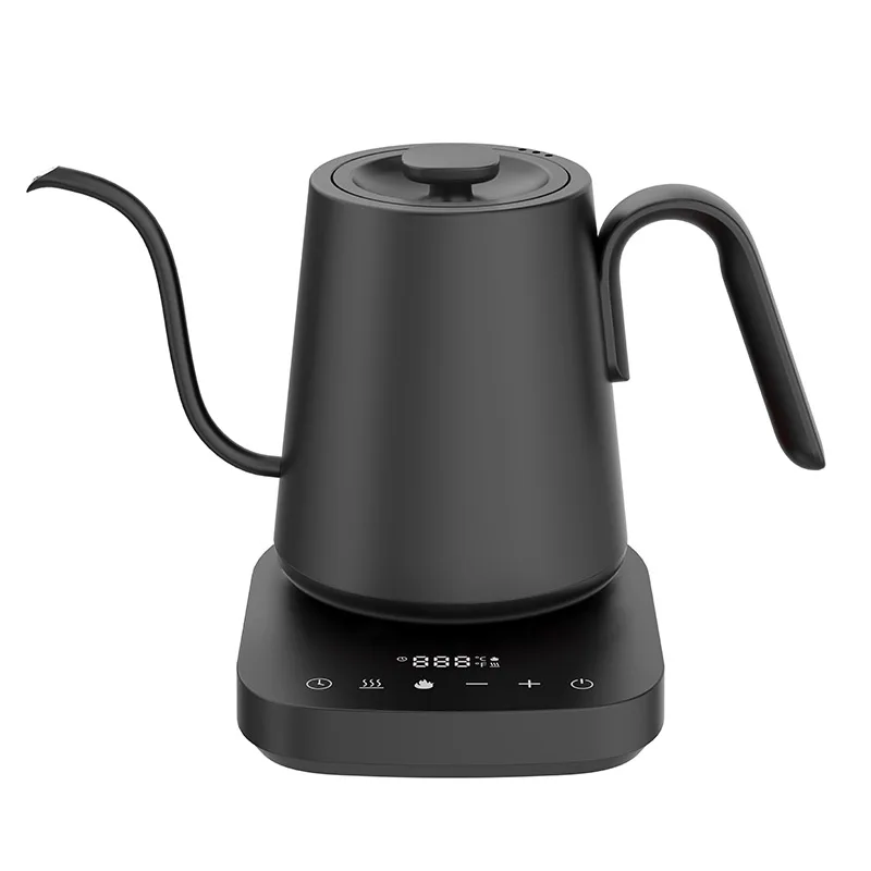 Electric Digital Kettle With Touch Screen Electric Pour Over Coffee Gooseneck Kettle Adjustable Temperature