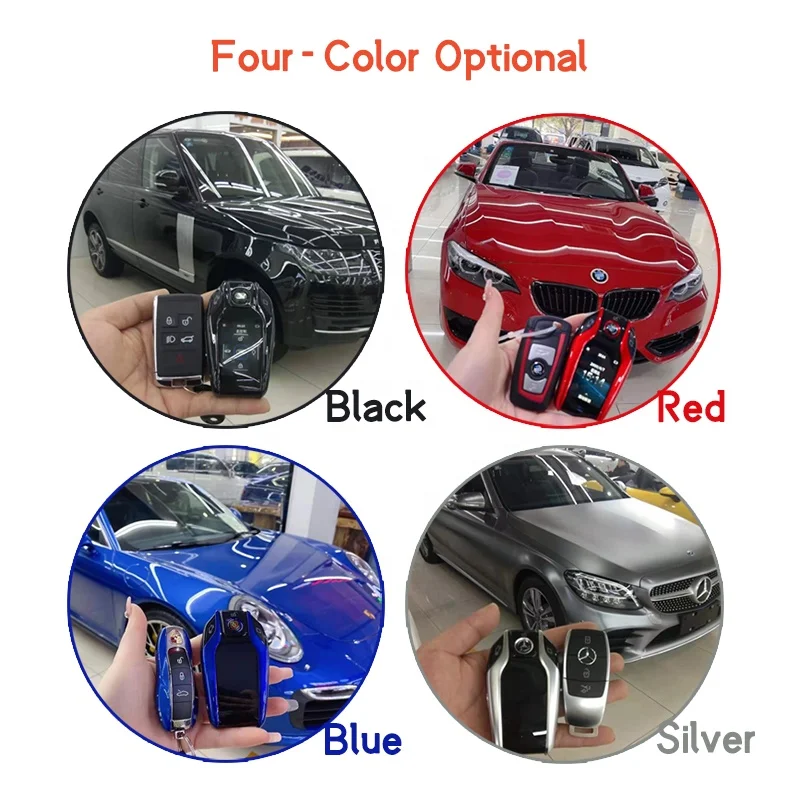Smart Start App-Controlled Touch Screen LCD Key for Vehicles Compatible with X3 X5 Camry Models