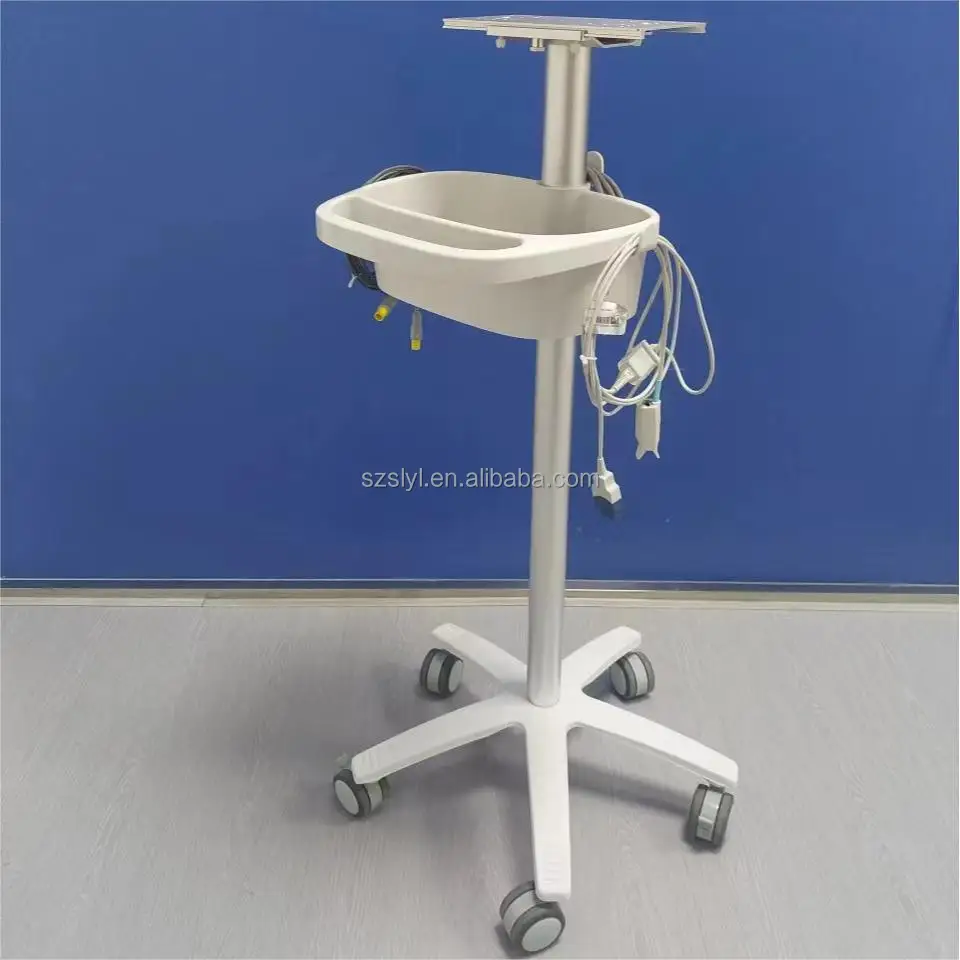 Mobile Medical Equipment Carts Patient Monitor Trolley Movable Patient