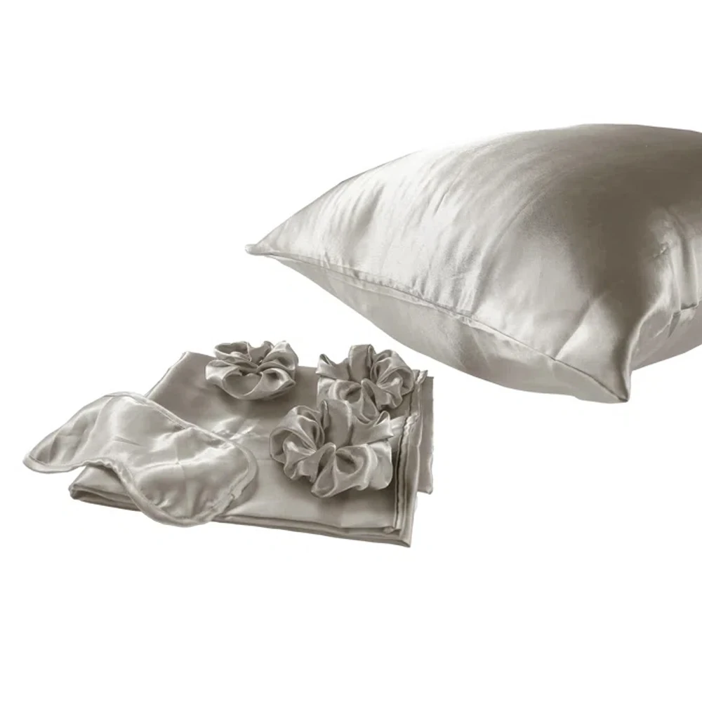 High Quality Satin Sleep Accessories 6piece Set Pillowcases Eyemask