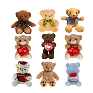 Wholesale Fluffy Stuffed Plush Mini Small Teddy Bear Plush Toy With Clothes