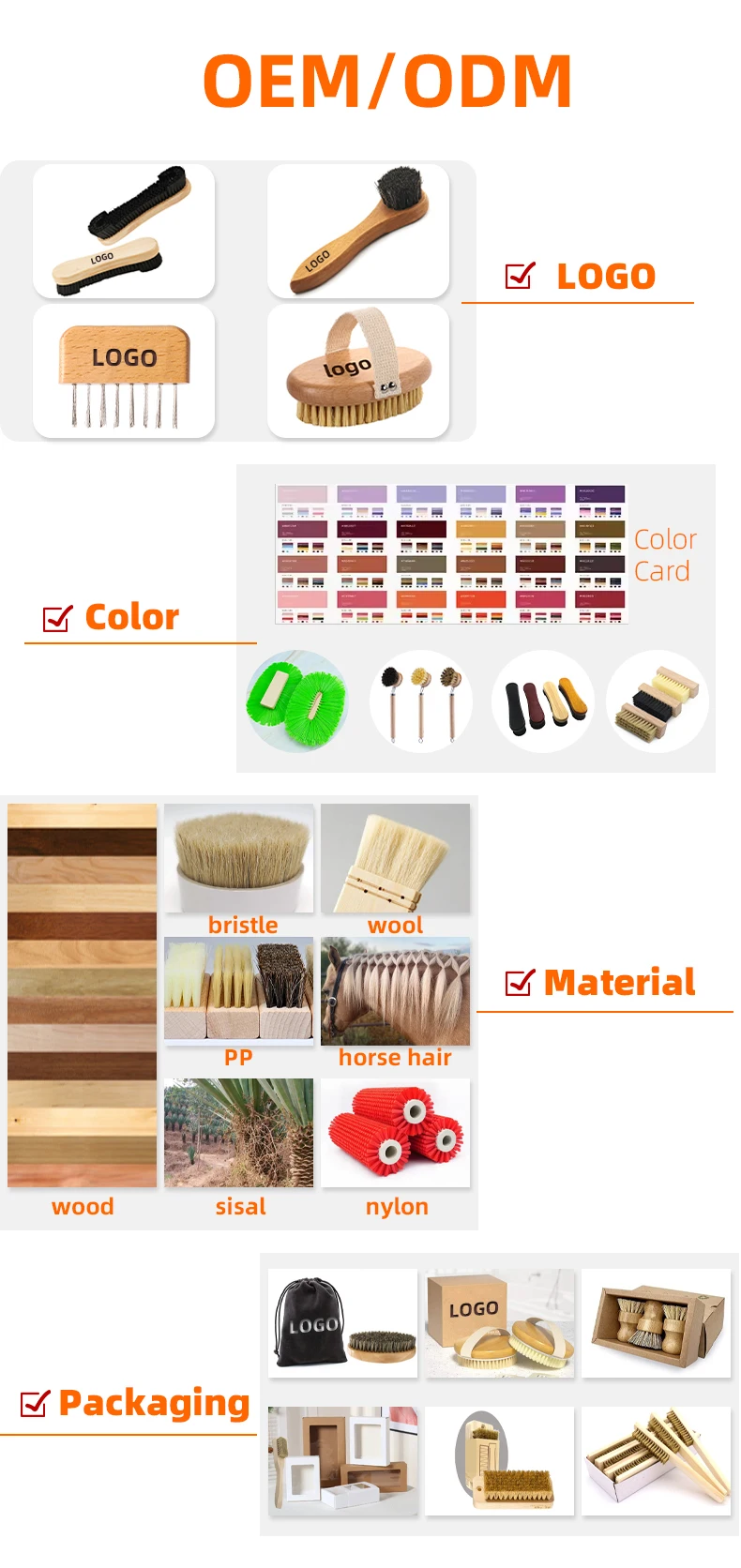 Manufactures Wholesale Beech Horse Hair Brush Cleaning Dust Polishing Gift Wooden Handle Shoes Cleaning Brush