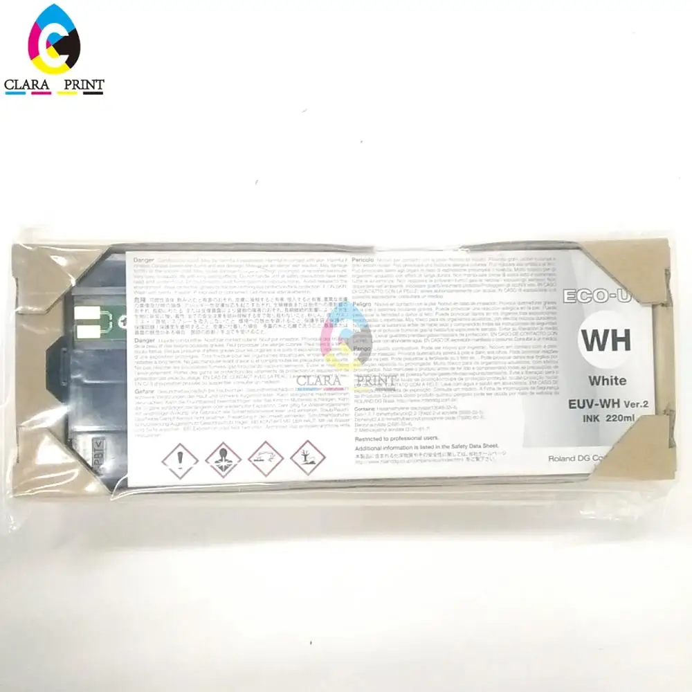 Mimaki UV Ink 220ml CMYK White for Roland Lef-12/20/200/300