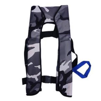 Оптовая продажа, высококачественный надувной спасательный жилет 150N, многоцветный Поплавковый жилет со свистком для аварийного спасения