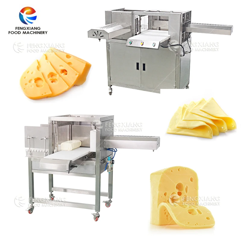 Pneumatic Cheese Dices Slices Cutting Chopper Air Compressor Cheese Stripping Slicing Machine