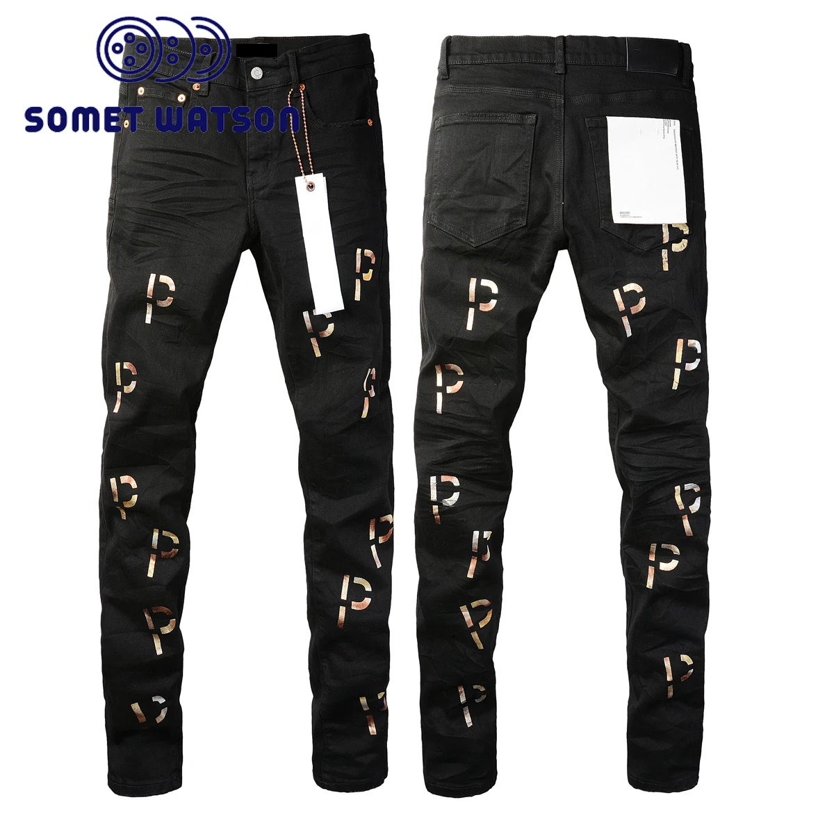 Purple Color Brand Name Slim Jeans Plus Size Denim Cow Boy Jeans Purple ...