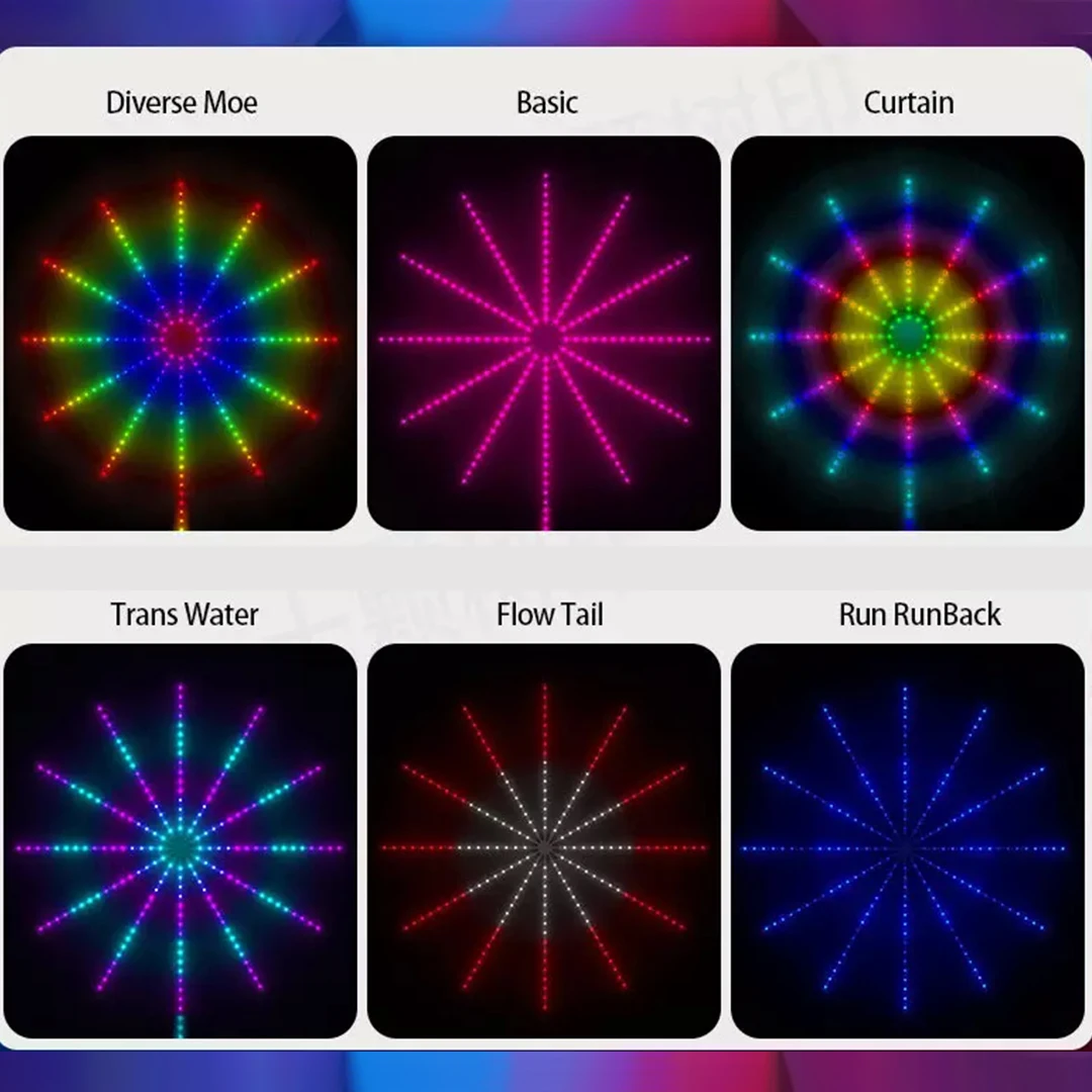 Smart Led Firework Lights App Control Ws2812b Dream Colors Flexible