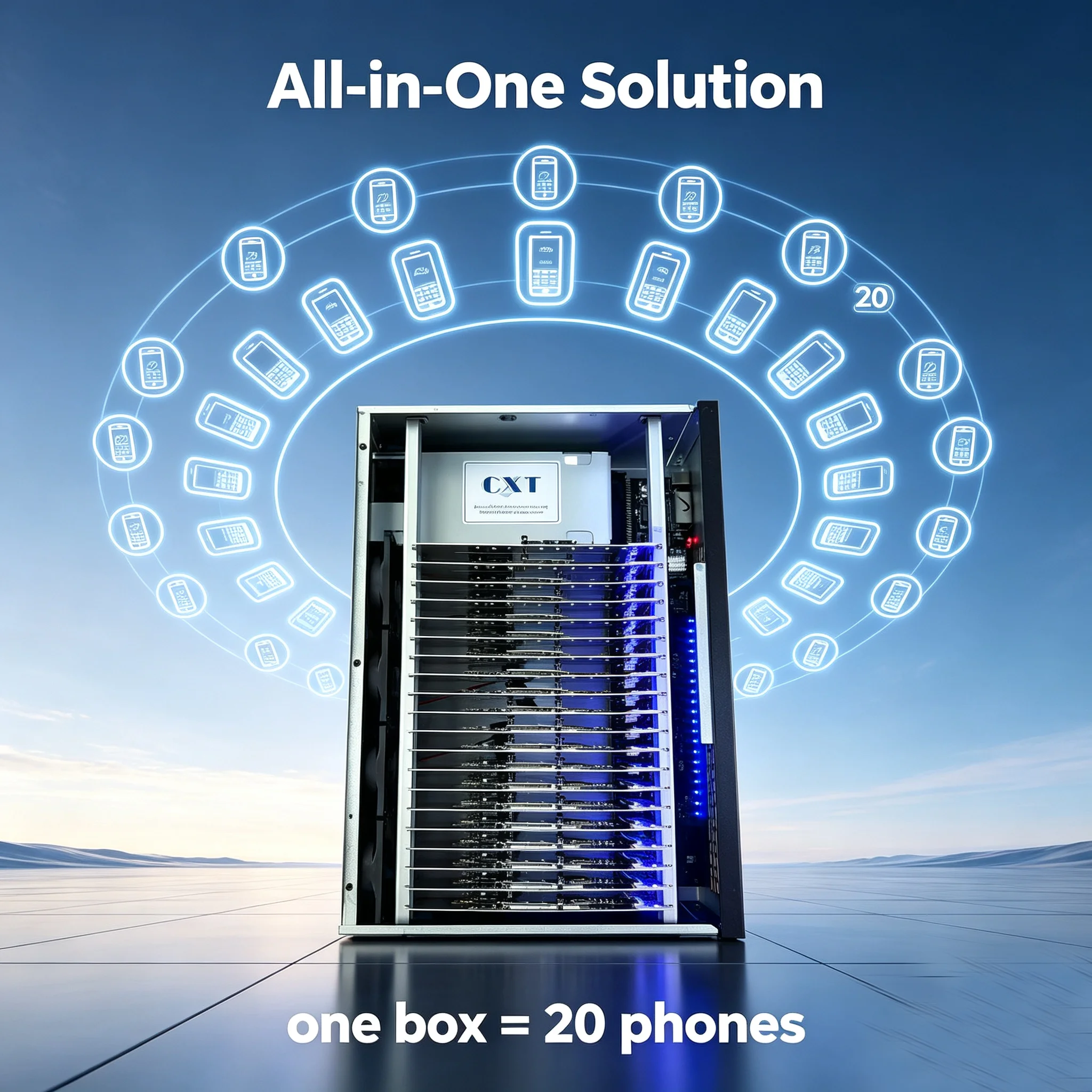 Phone Farm Box 20Pcs Android Motherboard Synchronization Control