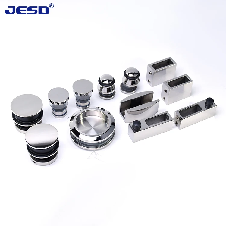 Glastür-Set, Edelstahl 304, Glas-Schiebetür-Hardware-Set