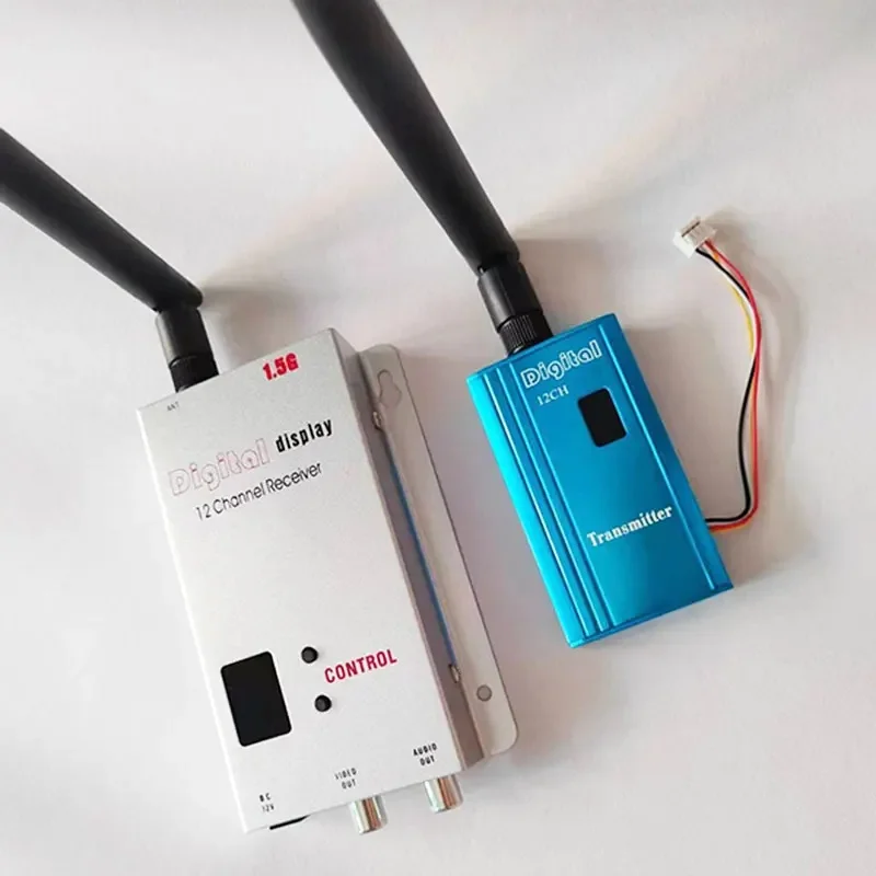 10km Long Range FPV Wireless Video Transmitter 1.5Ghz 1500mW Dronrs AV Image Sender 1.6Ghz