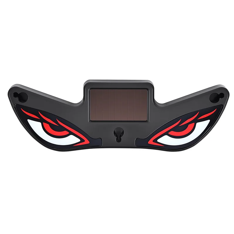 Universal Dynamic Solar Devil Evil Eye Strobe LED Warning Lamp Waterproof Wireless Car Windshield Ambient Atmosphere Light