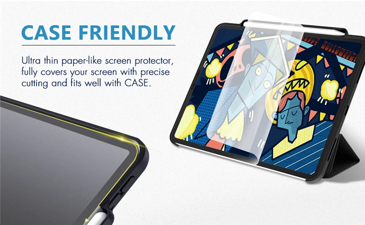 Paperfeel Screen Protector for iPad Write Draw and Sketch Like on