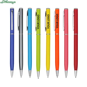High Quality Aluminum Ballpoint Pen with Custom Logo  Smooth Writing Advertising Metal Ballpoint Pens