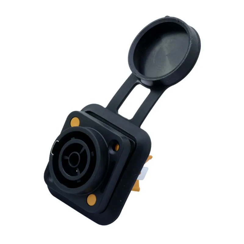 Waterproof PowerCON True Chassis Connector NAC3MPX NAC3FPX 250V 20A IP65 Waterproof Appliance Inlet Outlet Connector