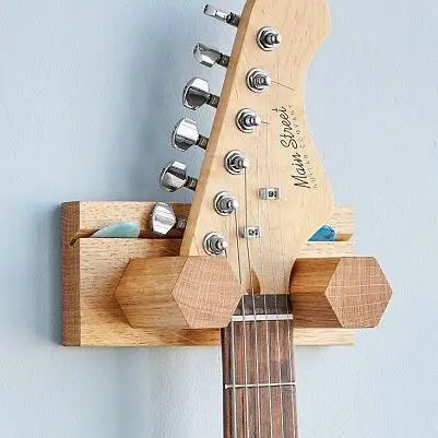 Perchero De Guitarra De Madera Perchas De Guitarra