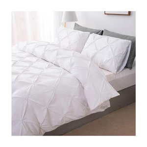China Suppliers High Quality Wholesale Pinch Pleated Quilt Cover Duvet Bedding Set for Home