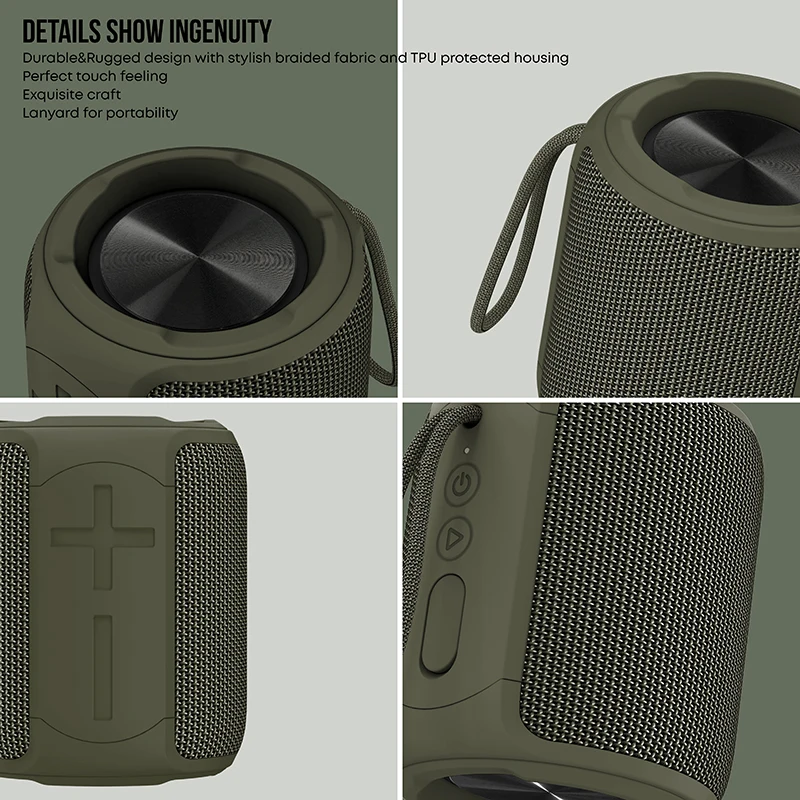 NEW for Outdoor Indoor Speaker bluetooth Subwoofer Portable Wireless Waterproof RGB LED Speaker