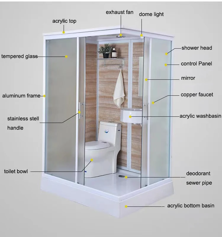 Portable Bathrooms Prefab Bathroom Pods Allinone Shower Room