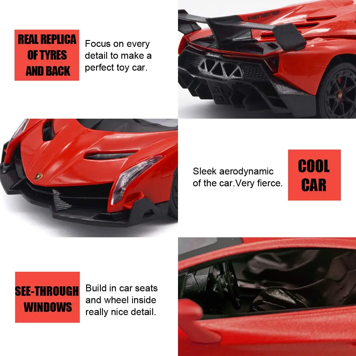 Kids Licensed Lamborghini 1:18 Scale RC Racing Model Electric Toy Car Remote Control Diecast Model Car