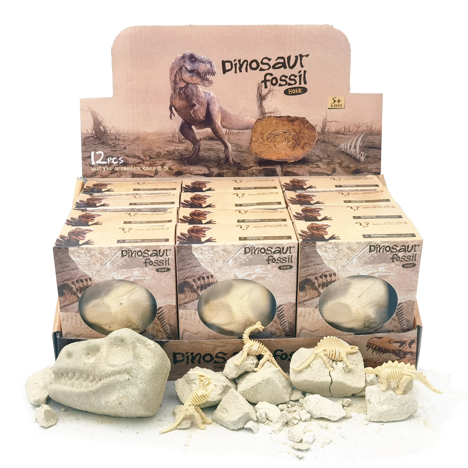 Unisex Archaeological Dig Dinosaur Skeleton Model Children's Educational Toy Mermaid Unicorn Animal Plaster Toys Stall Blind Box