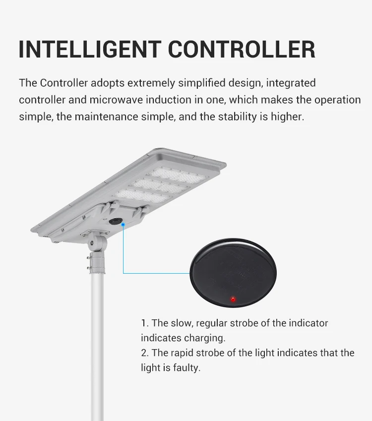 Aluminum Integrated Streetlight IP65 Outdoor 300W 400W 500W All In One Led Solar Street Lamp