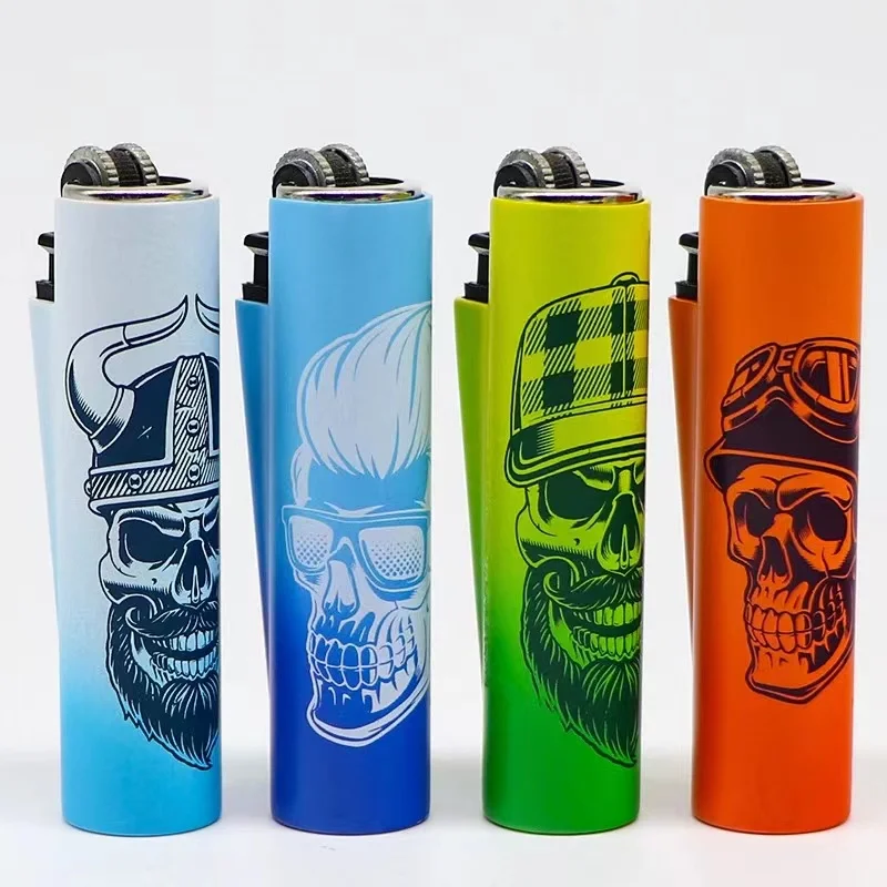 Highquality Inflatable Lighter Creative Flint Color Boys Metal Set