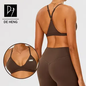 2026 Newest Activewear Adjustable Crop Tops Gym Clothing Workout Sports Bra Women Yoga Fitness Bra