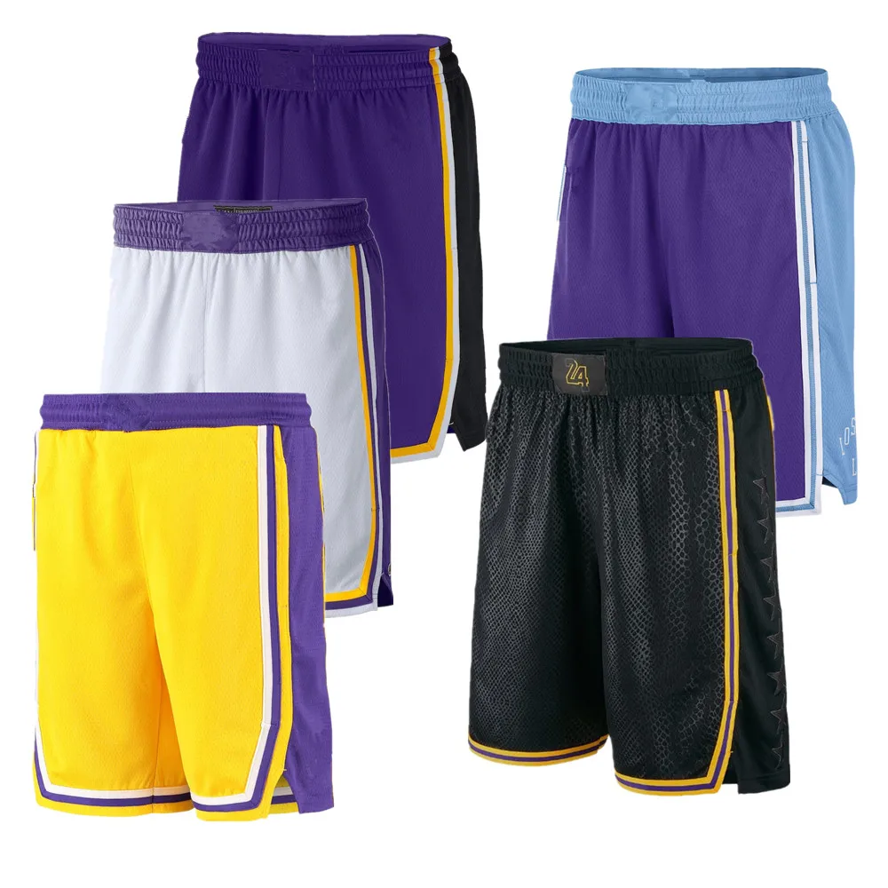 Los Angeles Lakers Shorts, Lakers Basketball Shorts, Running Shorts