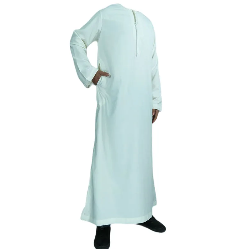 Plain White Saudi Men Thobe Oman Thawb - Buy Men's Thawb,Arabic Jubba ...