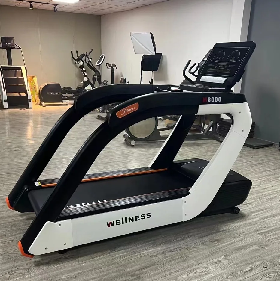 3HP Sport Big Treadmill 230kg Loading Capacity Steel Body Training Machine Commercial Gym Electric AC Motor Running Equipment factory