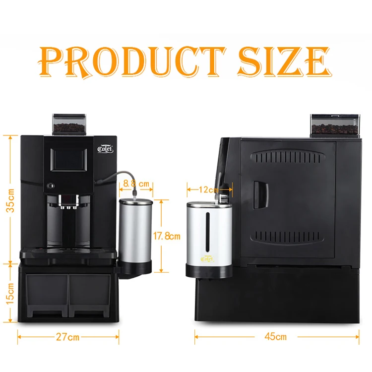 Auto Cappuccino Maker Machine, Office Cappuccino Machine Colet Clt-S7-2