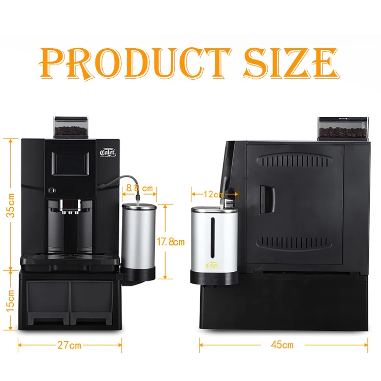 Auto Cappuccino Maker Machine, Office Cappuccino Machine Colet Clt