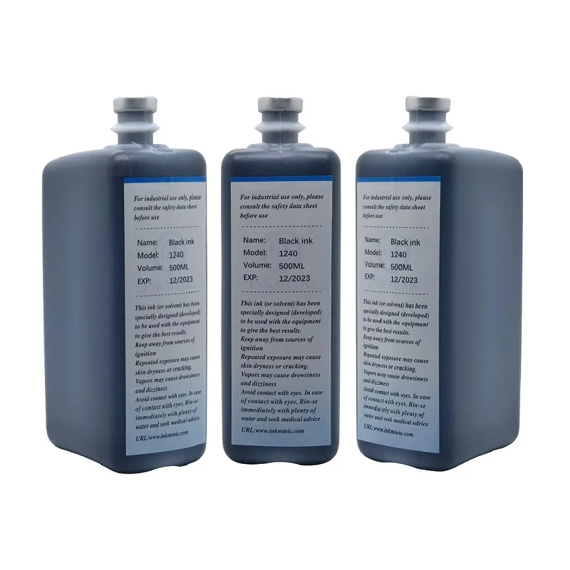 Original 500ml Alternative FAC1512 Solvent FAC1505 Black Ink FAC 1240 1010 With Tag RFID Chip for Linx 8800 8900 Series Printer