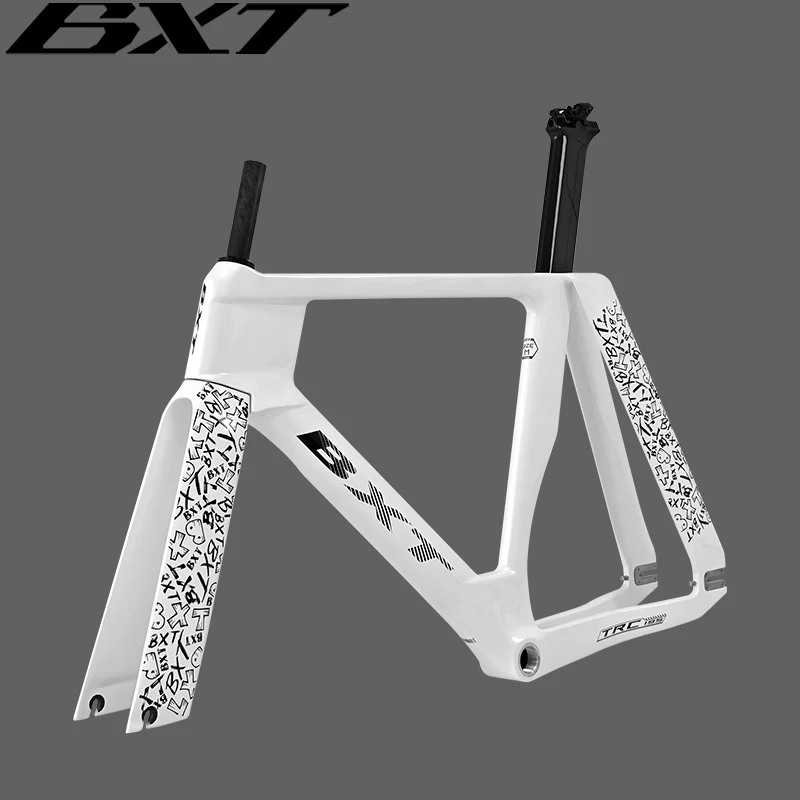 BXT TRC195 カーボンピストフレーム BXT TRC-195 Carbon Track Frame for 700C Tires - Durable