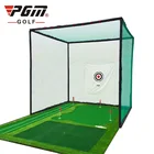 PGM 3x3x3m Golf Training Aids Outdoor Driving Hitting Net Chipping Practice Cage Golf Net