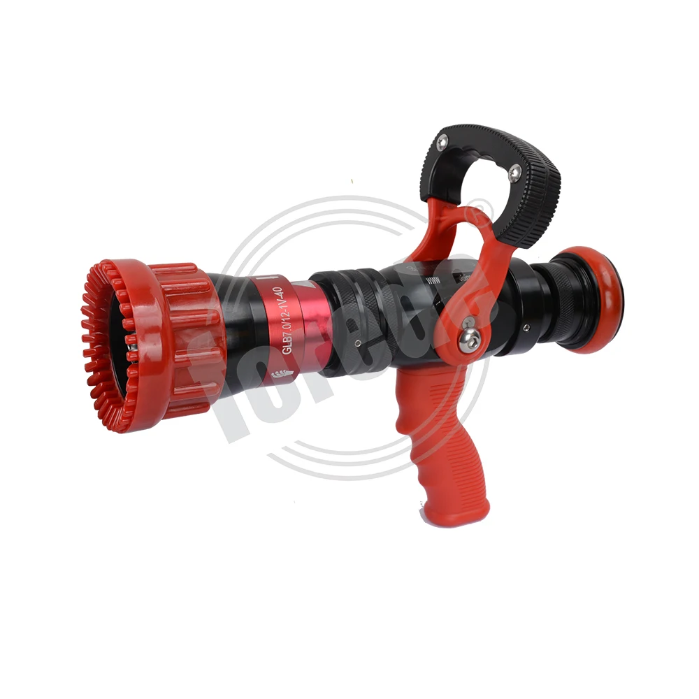FOREDE 2 Inch DN50 NH 760LPM Automatic Flow Rate Aluminum Fire Hose Nozzle Gun